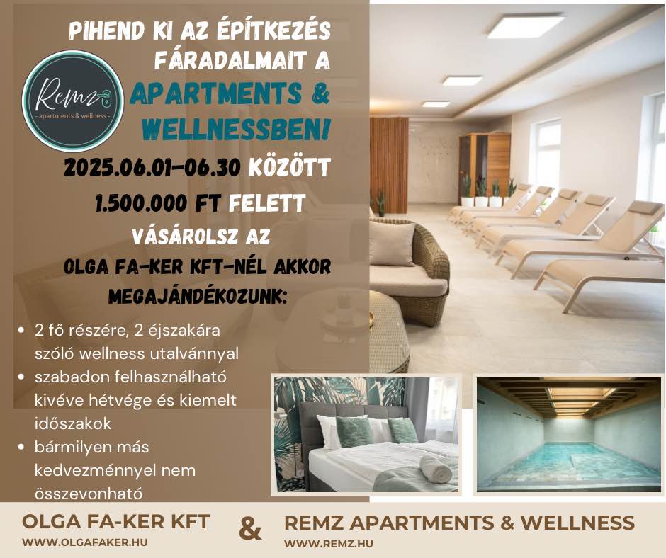 Vásárlásodat wellness pihenéssel jutalmazzuk!